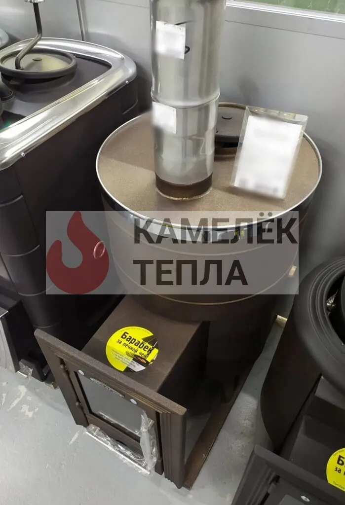 Банная печь Скоропарка 2012 Inox Люмина черная бронза