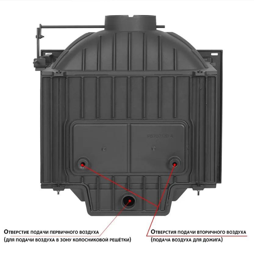 Чугунная каминная топка EVEREST D10 Чугунная каминная топка EVEREST D10