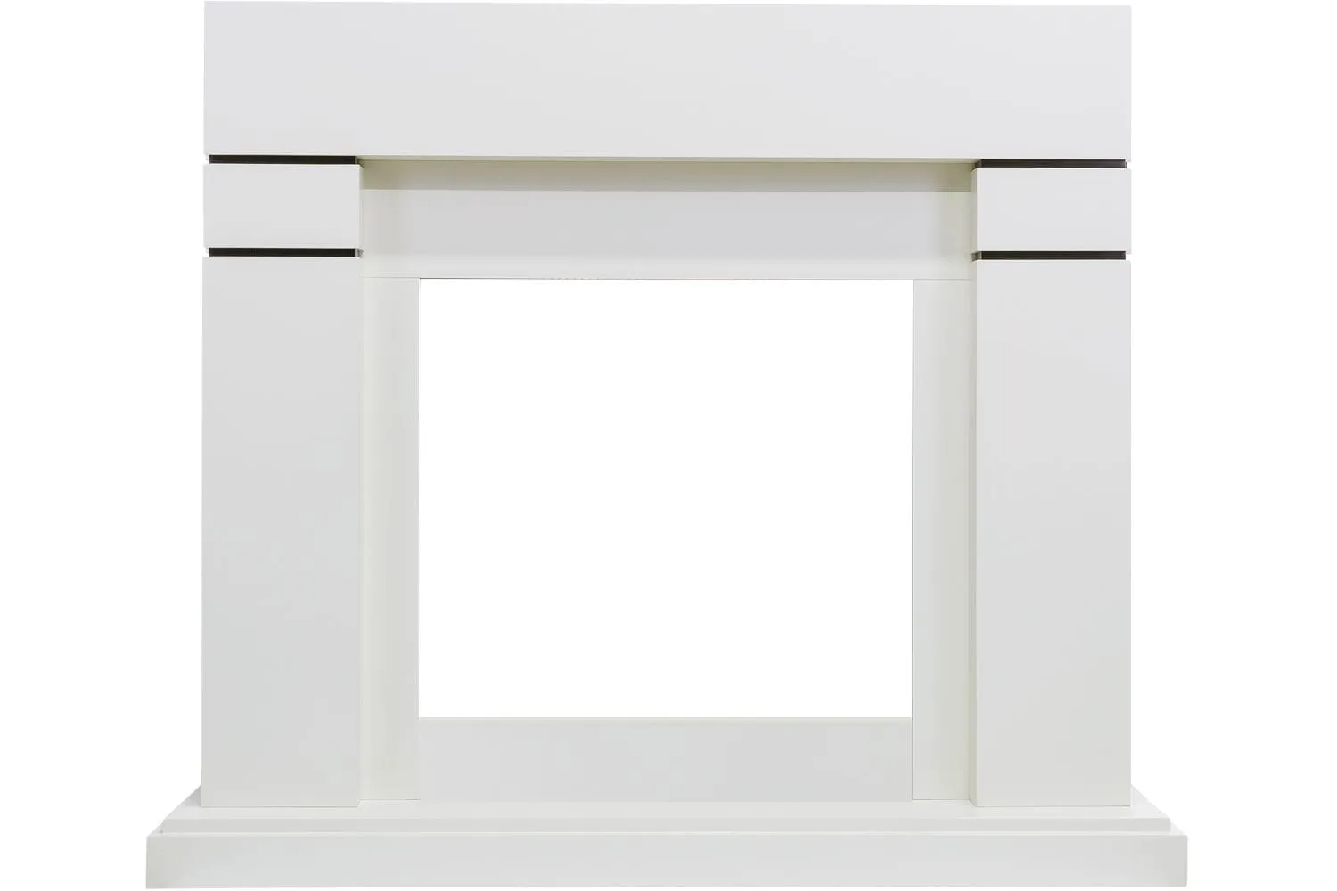 Каминокомплект Lindos - Алебастр (Высота 915 мм) с очагом Vision 26 EF LED FX