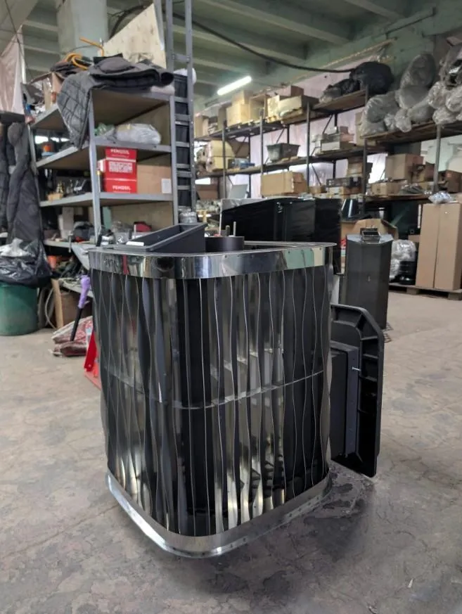 Стальная банная печь ОКТА 20 сетка Премиум, котловая сталь 09Г2С