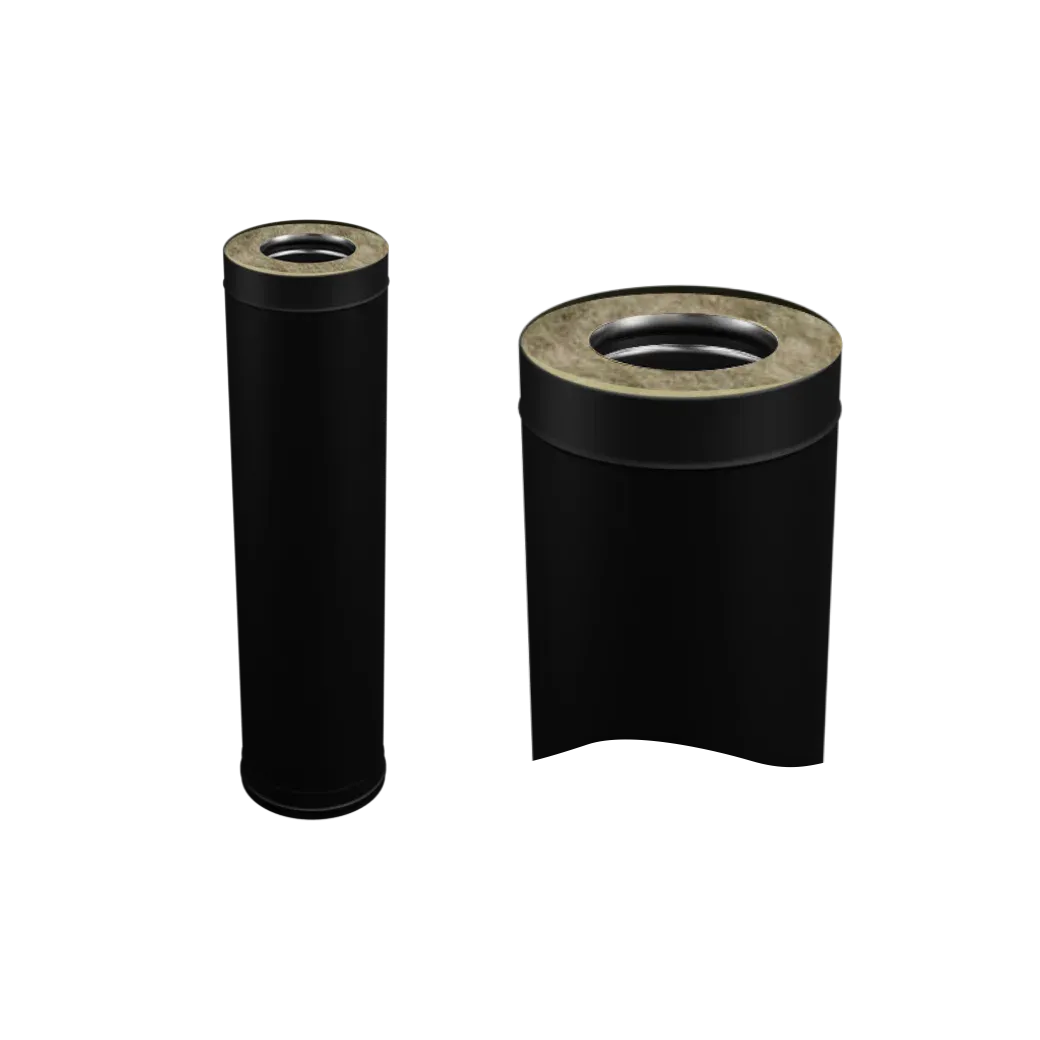 Сэндвич 0,5 м (430/0,8 мм + нерж / эмаль /600°) Blackside Ф115х200
