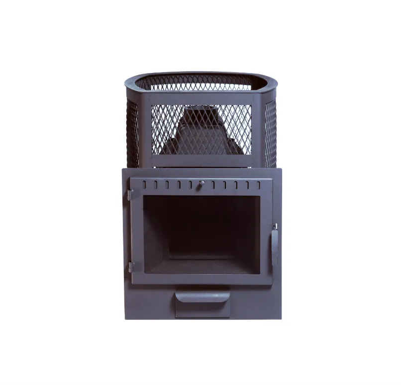 Чугунная банная печь Сибирь 20 панорамная дверца сетка Чугунная банная печь Сибирь 20 панорамная дверца сетка