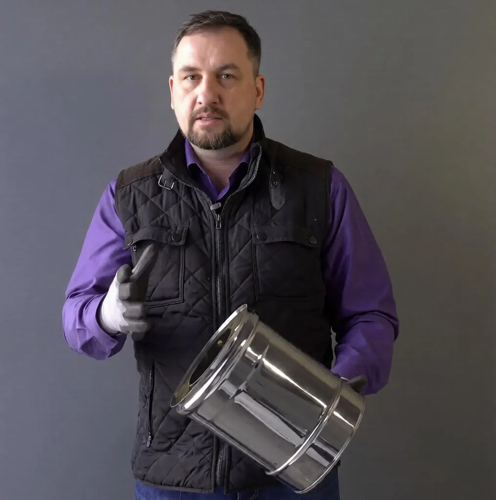 Сэндвич L 1000мм (AISI 430/0,8мм + нерж.) Ф250х350