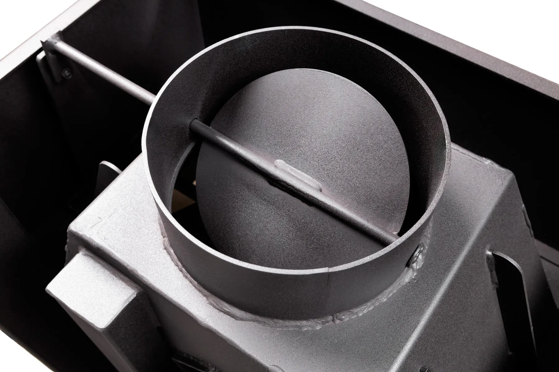 Каминная стальная топка Альфа 700 три стекла подовая