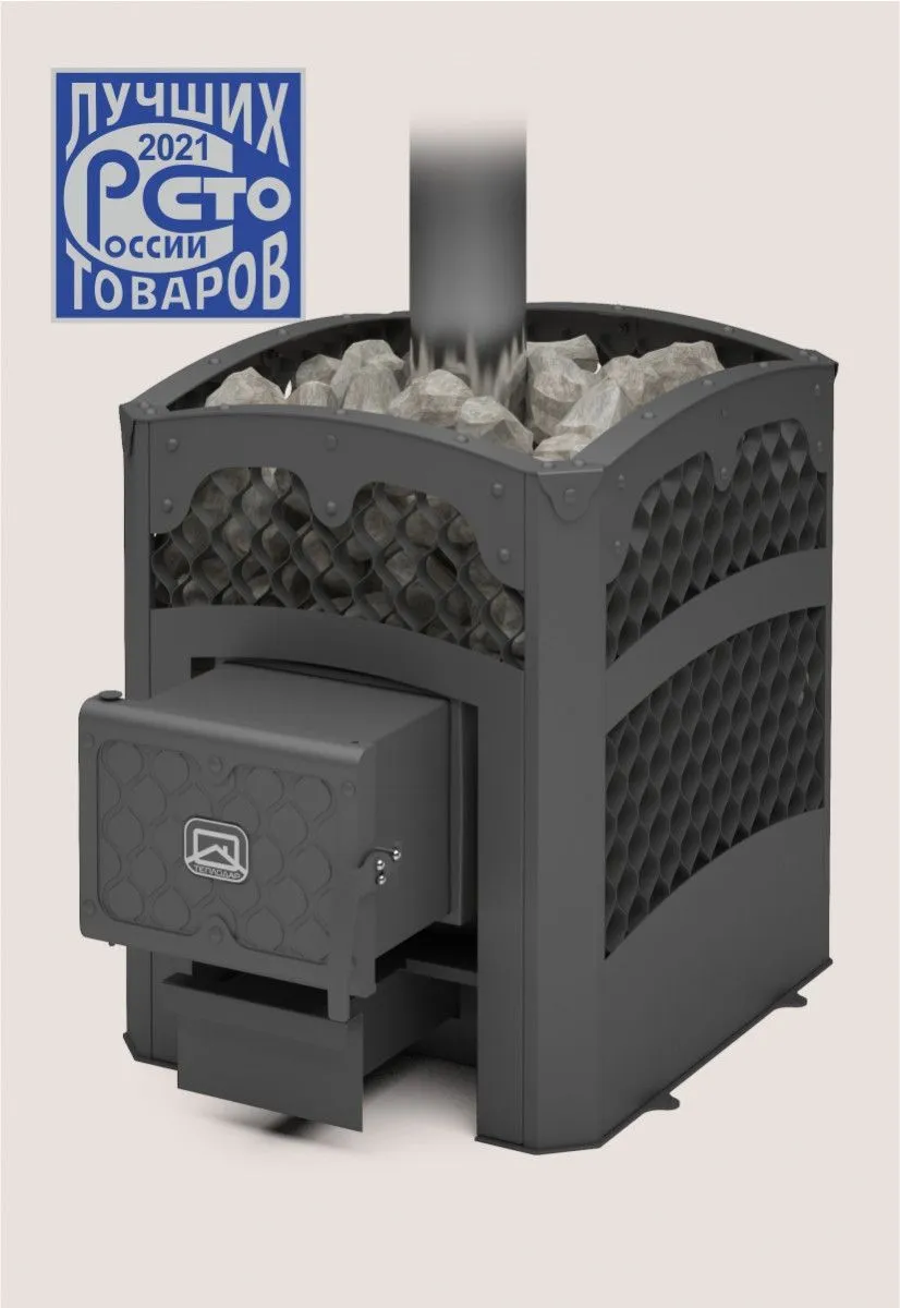 Чугунная банная печь Былина 18 Ч сетка