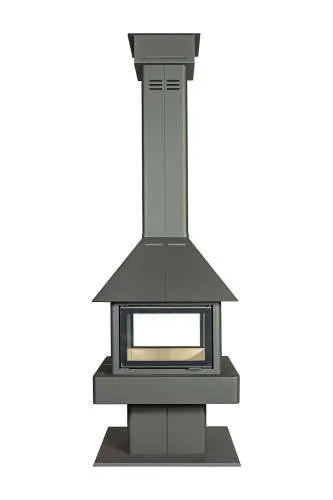 Печь-камин Эклипс островной гигант