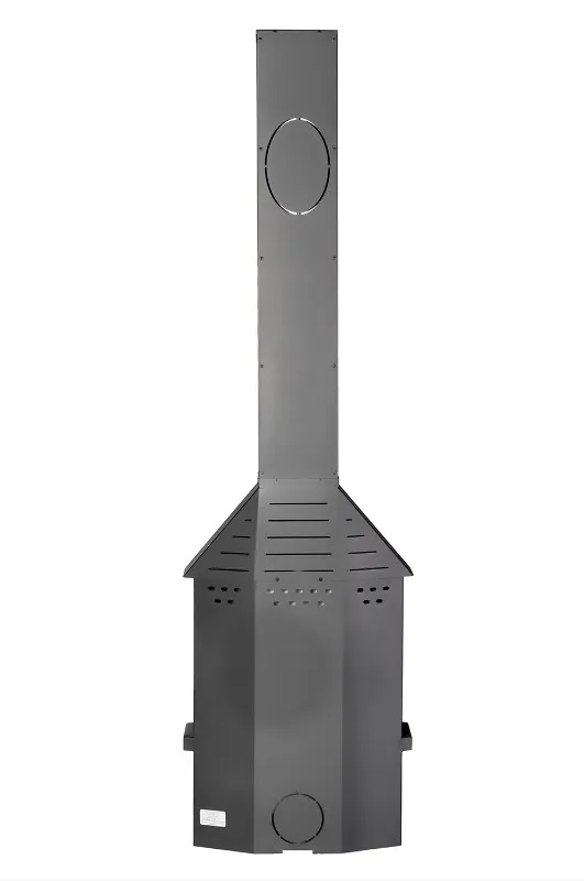 Печь-камин Мюнхен пристенно-угловой графит