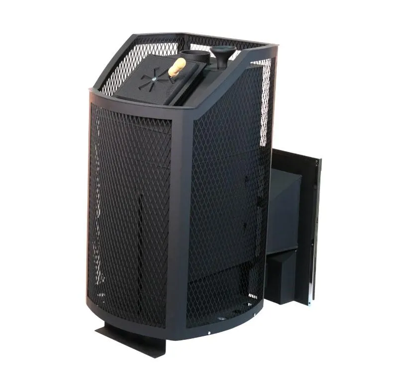 Банная печь Сибирь ЗК Панорамная дверца