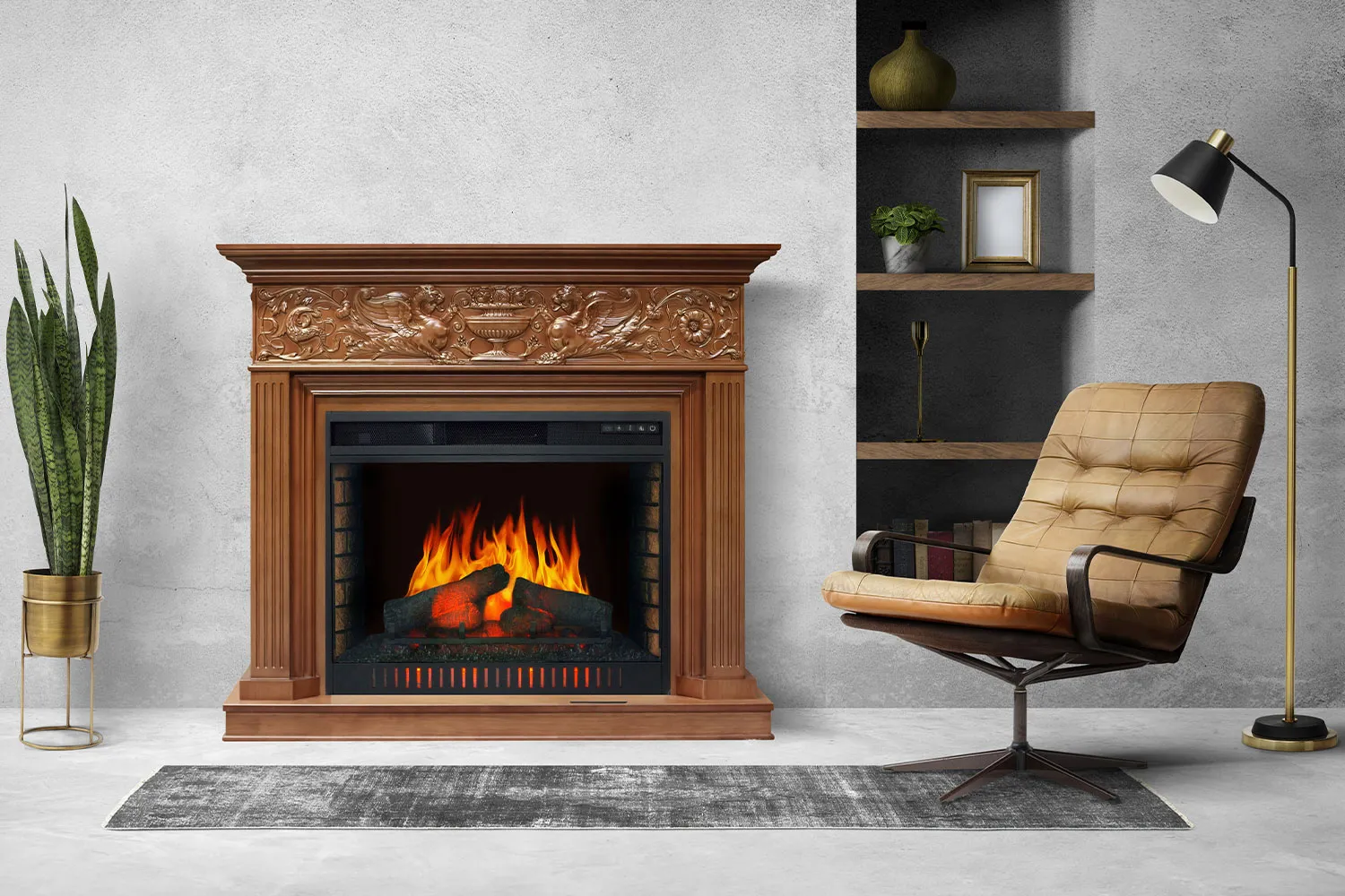 Портал Royal Flame Palace - Белый с серебром