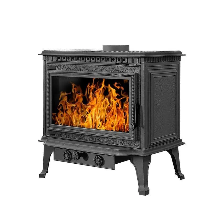Чугунная печь-камин Везувий RICH-15 Антрацит Чугунная печь-камин Везувий RICH-15 Антрацит