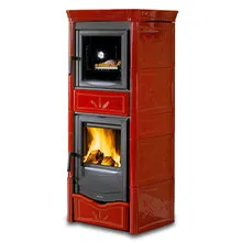 Печь-камин La Nordica Nicoletta Forno EVO Bordeaux (бордовый)