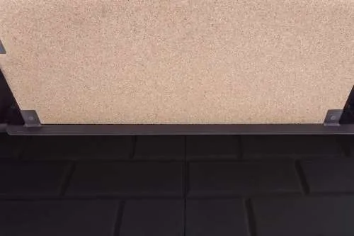 Каминная стальная топка ДЕЛЬТА 1000 PВ три стекла подовое горение принтинг черный шамот