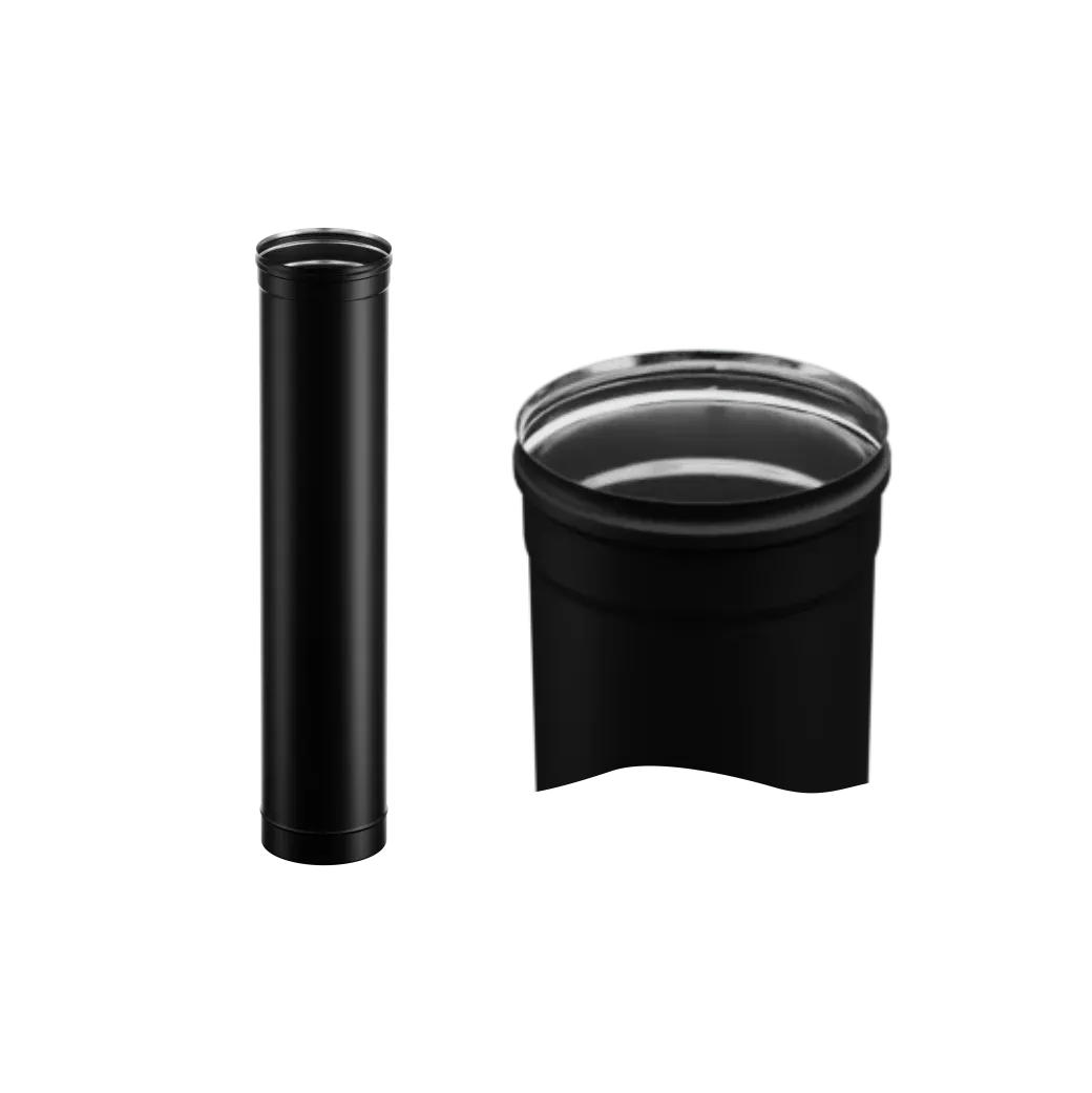 Дымоход 1,0 м (430/0,8 мм / эмаль /600° ) Blackside Ф115