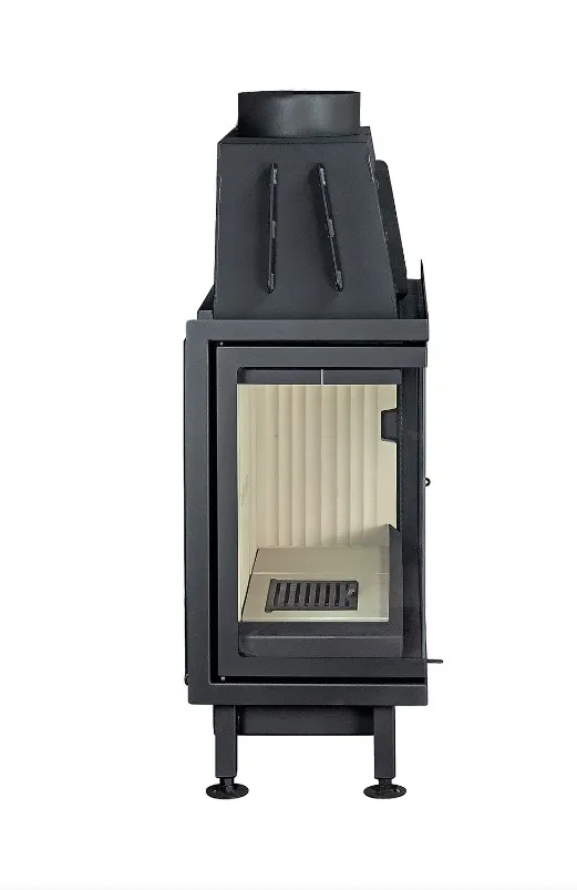 Каминная стальная топка Альфа 1000 L два стекла левая