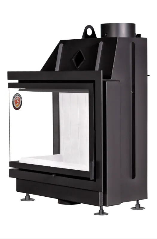 Каминная стальная топка Альфа 800 L два стекла левая