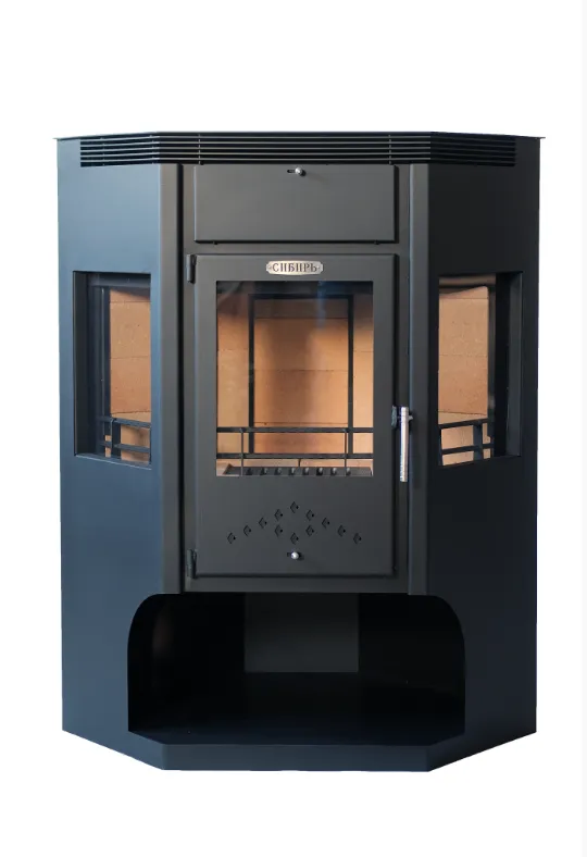 Стальная печь-камин Сибирь 15 кВт
