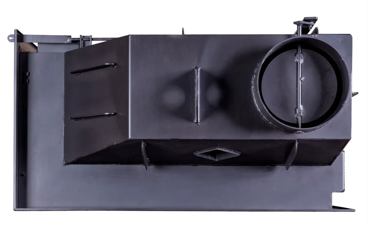 Каминная стальная топка Альфа 800 L два стекла левая