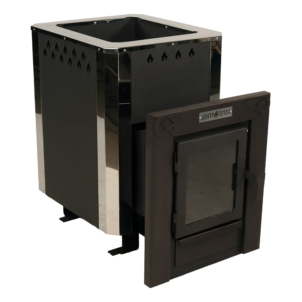 Банная печь Грация 15 Дверка со стеклом