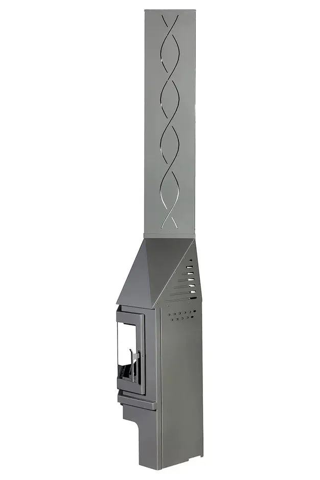 Печь-камин Мюнхен угловой графит PKN177