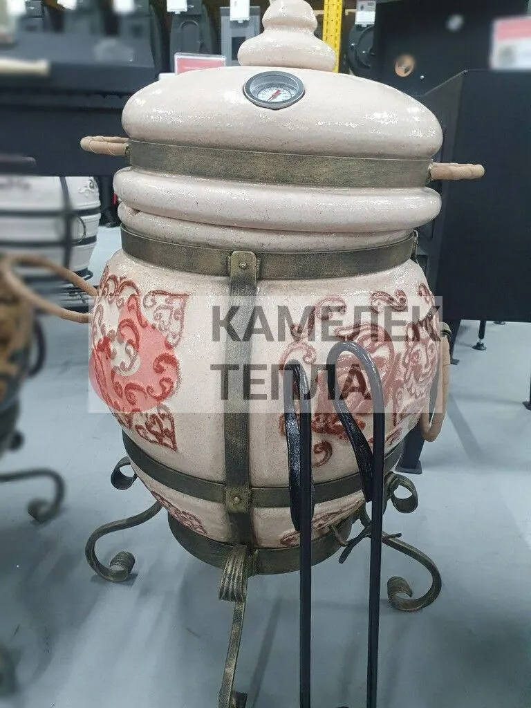 Керамический тандыр Арслан цвет Слоновая кость