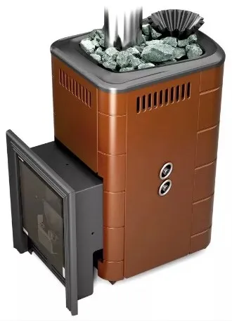 Банная печь Таймыр 2017 Carbon БСЭ ЗК ТО терракота
