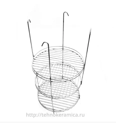 Этажерка трёхъярусная с бортиком 280мм