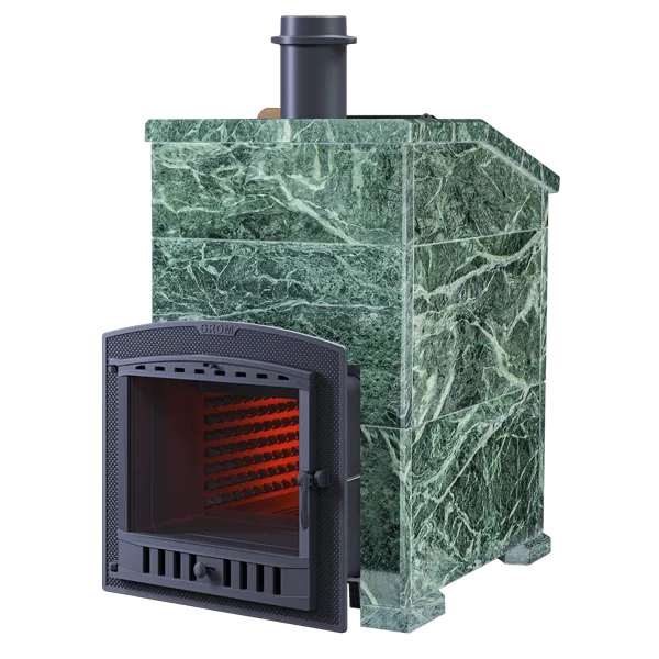 Чугунная банная печь Grom 50 (П2) Президент 1200/50 Змеевик