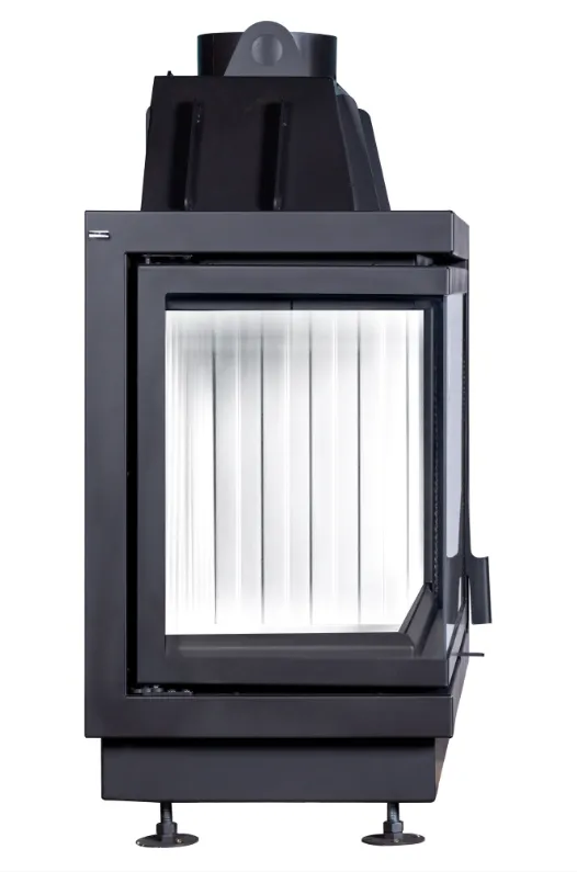 Каминная стальная топка Альфа 800 L два стекла левая