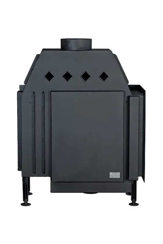 Каминная стальная топка Альфа 1000 L два стекла левая