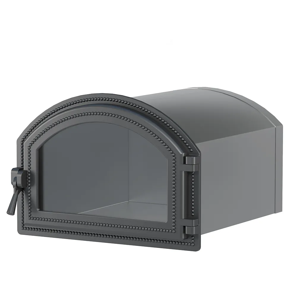 Стальной духовой шкаф с чугунной дверцей ВЕЗУВИЙ 222 (Антрацит)