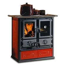 Печь-камин La Nordica Rosetta 5.0 Ceramica Liberty Bordeaux (бордовый)