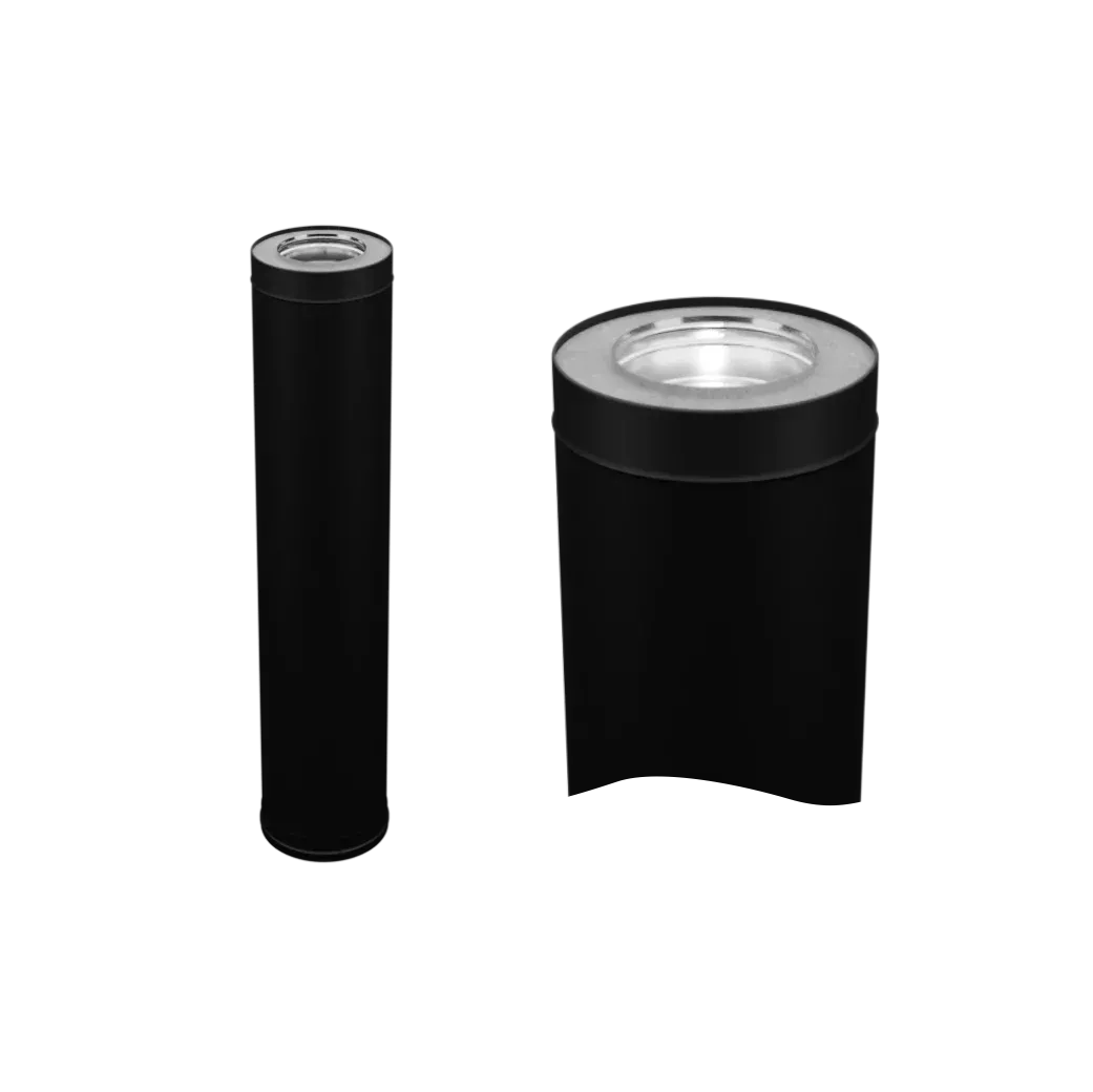 Сэндвич 0,5 м (430/0,8 мм + нерж / эмаль /600°) Blackside Ф115х200 Ceramics