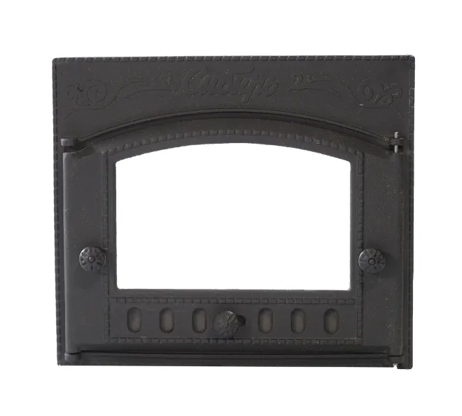 Чугунная каминная дверца Сибирь 430х380