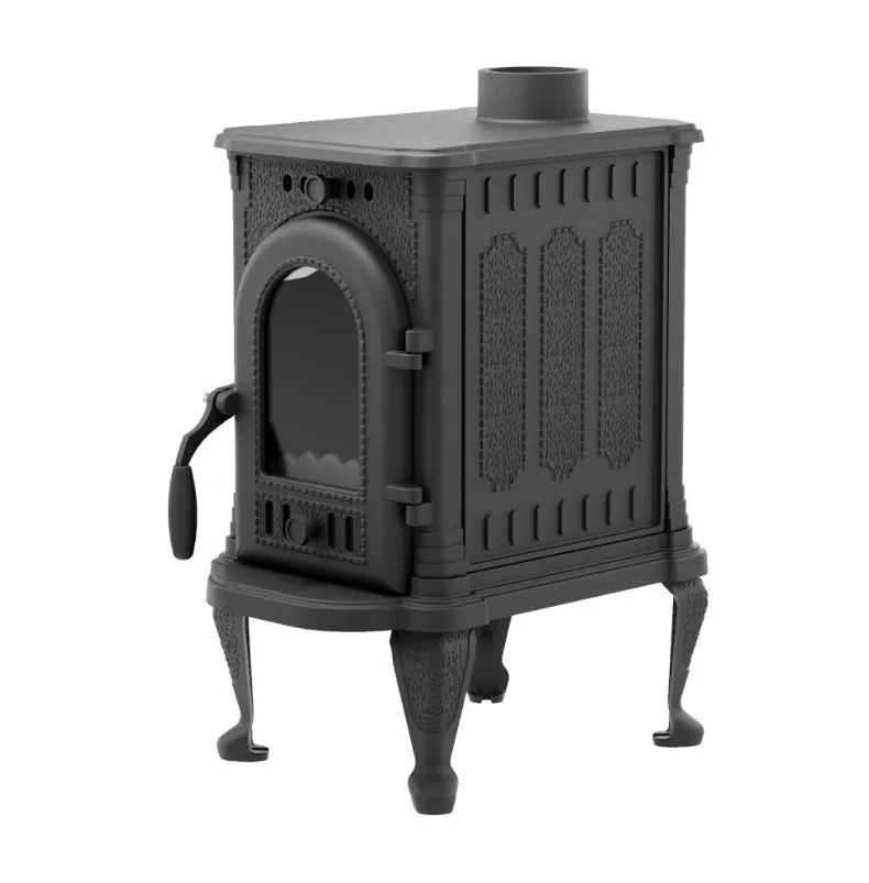 Чугунная печь-камин отопительная ПМЧ-6С