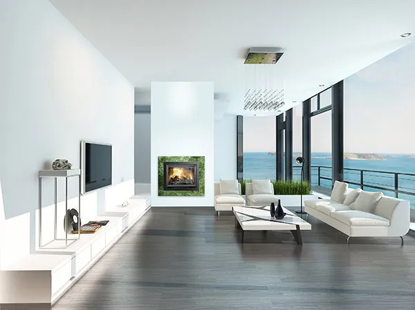 Каминная чугунная топка KAWMET W17 Dekor 16,1 кВт EKO