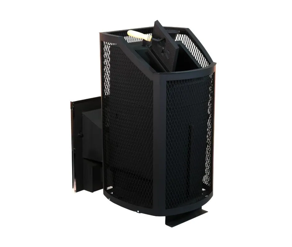 Банная печь Сибирь ЗК Панорамная дверца