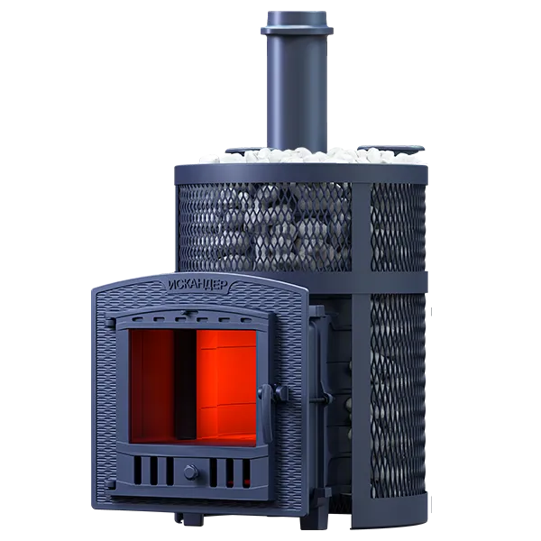 Чугунная печь для бани Искандер ЗК 18 (П2) Pro Ураган