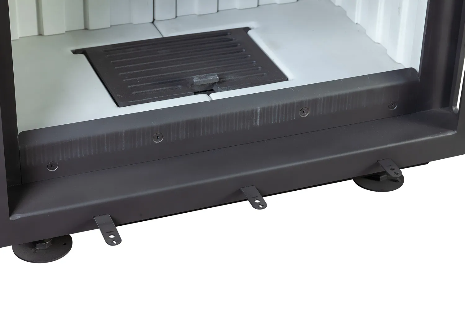 Каминная стальная топка Альфа 700 К с контргрузом