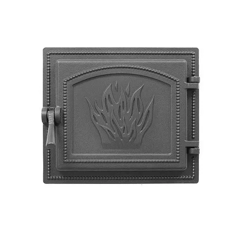 Чугунная каминная дверка ВЕЗУВИЙ 261 (Антрацит)