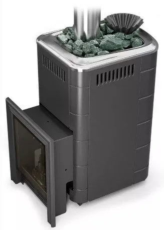 Банная печь Таймыр 2017 Carbon БСЭ ЗК антрацит