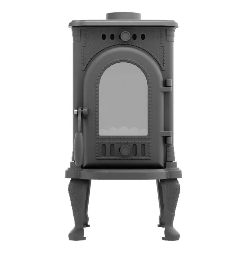 Чугунная печь-камин отопительная ПМЧ-6С