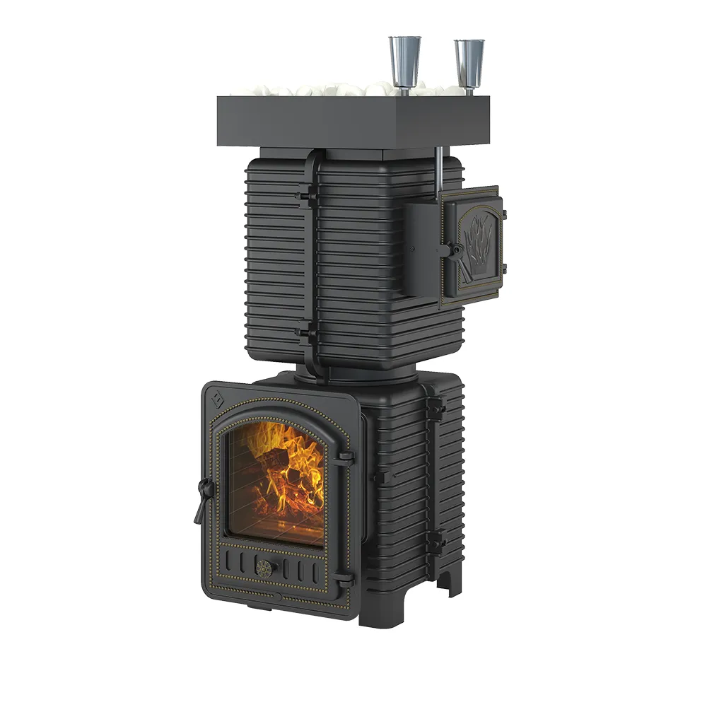 Печь для бани Эверест "Легкий пар Профи" под обкладку Б/В (по-серому)