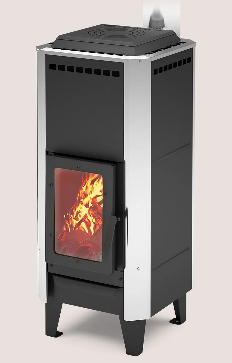 Печь-камин Вертикаль металлика Печь-камин Вертикаль металлика