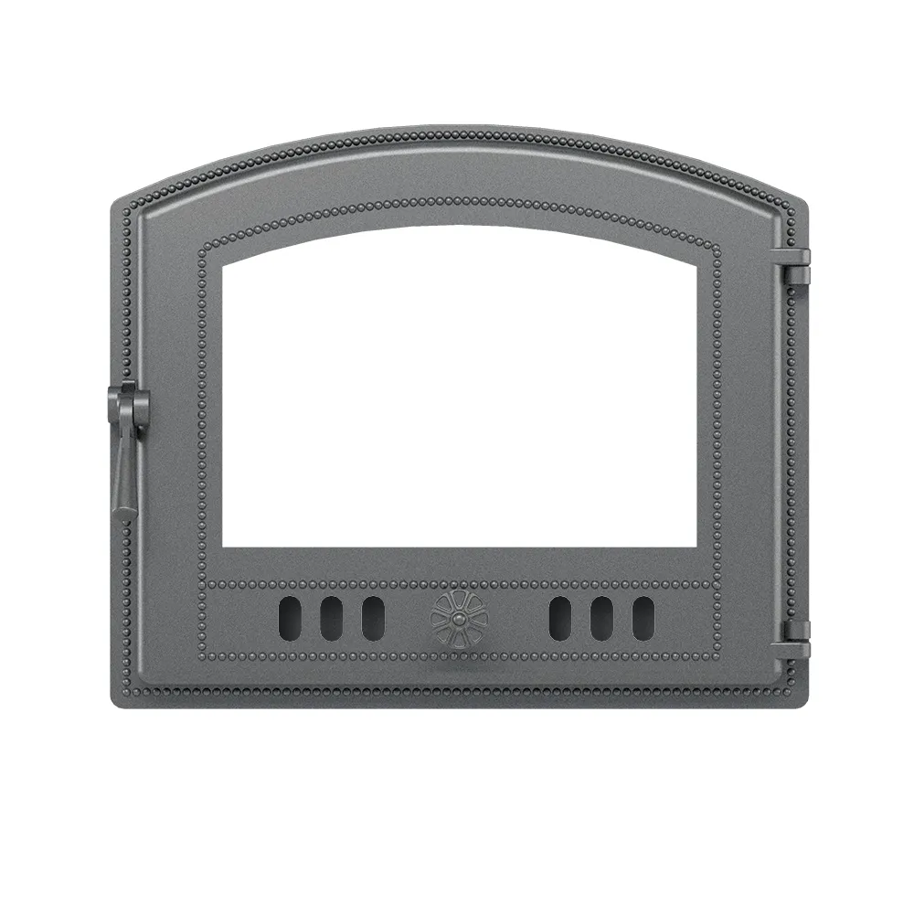 Чугунная каминная дверка ВЕЗУВИЙ 224 (не крашенная, без стекла)