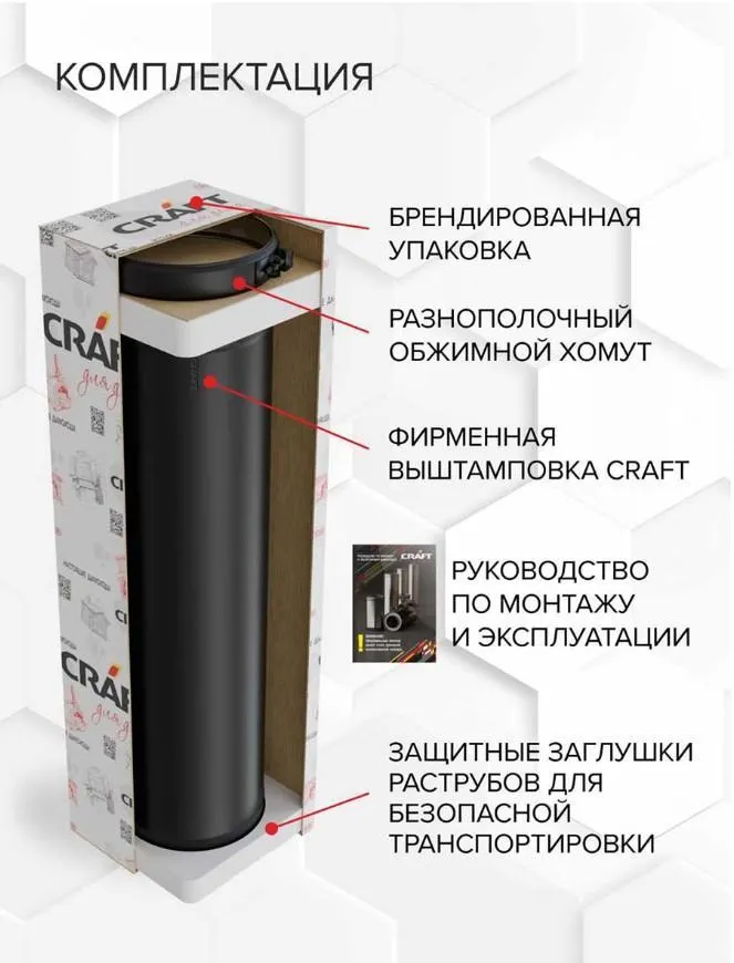 Сэндвич L 1000мм (304/0,8мм + нерж.+ керамика) Ф150х210