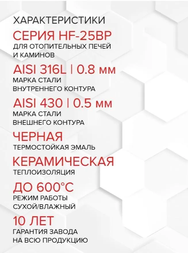 Сэндвич L 250мм (AISI 304/0,8+430/эмаль/600 черная + керамика) Ф115х200