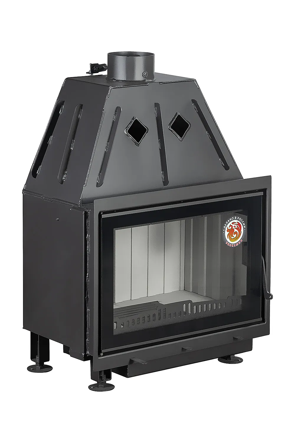 Каминная стальная топка Альфа 700-150