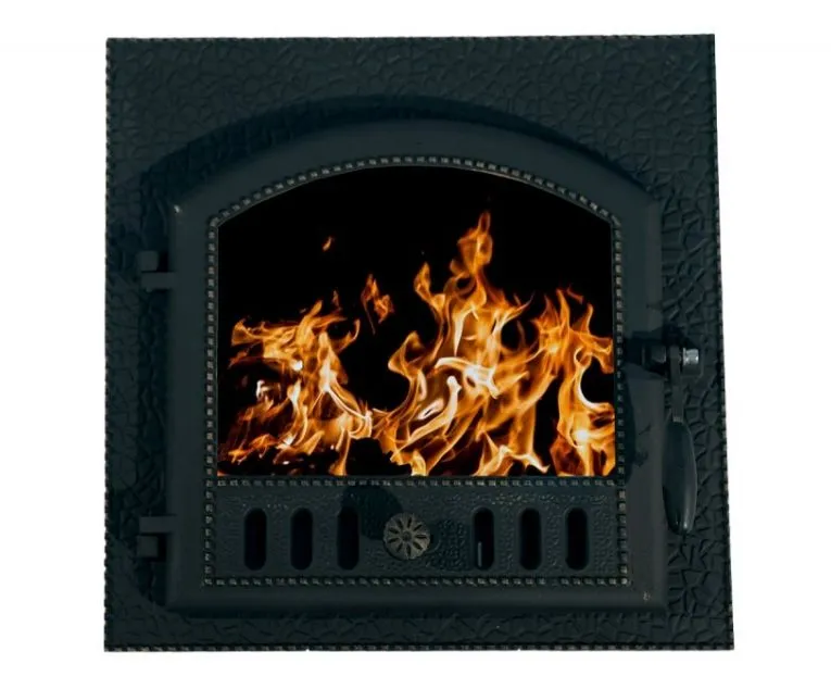 Чугунная каминная дверца Евро 545х545