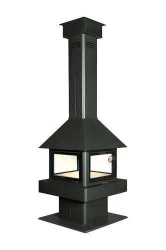 Печь-камин Эклипс островной гигант