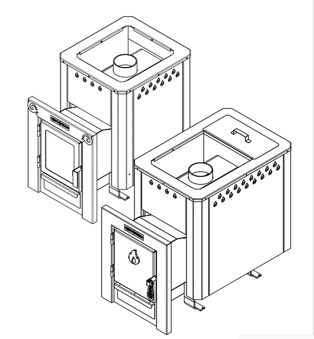 Схема банной печи Грация 15